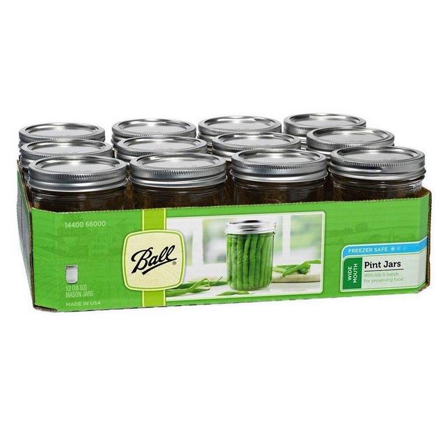 Weck Juice Jar Combo Pack - (1) 766 1-liter Jar (1) 764 1/2-Liter Jar with Glass Lids Rubber Rings and Steel Clamps