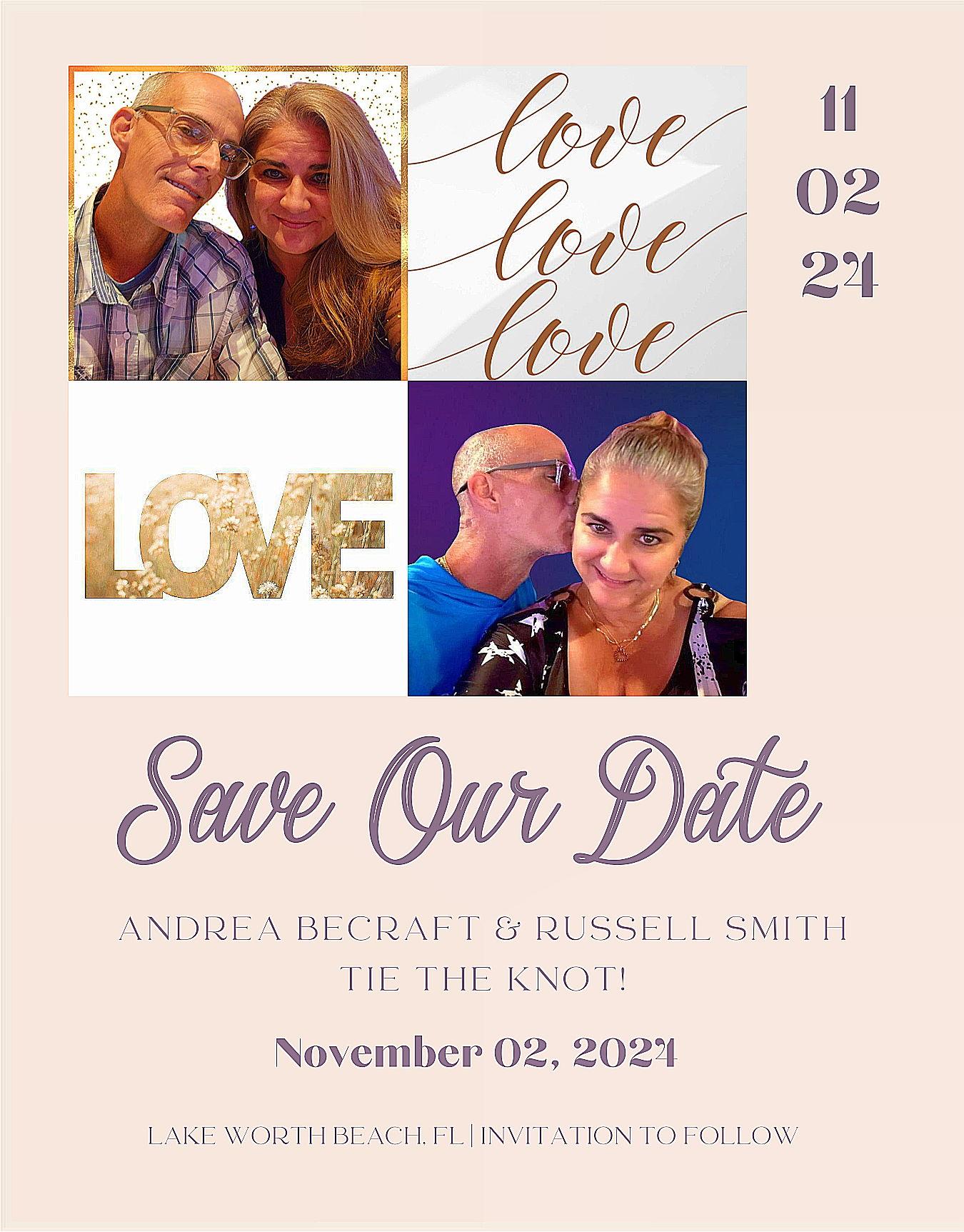The Wedding Website of Andrea Becraft and Russell Smith