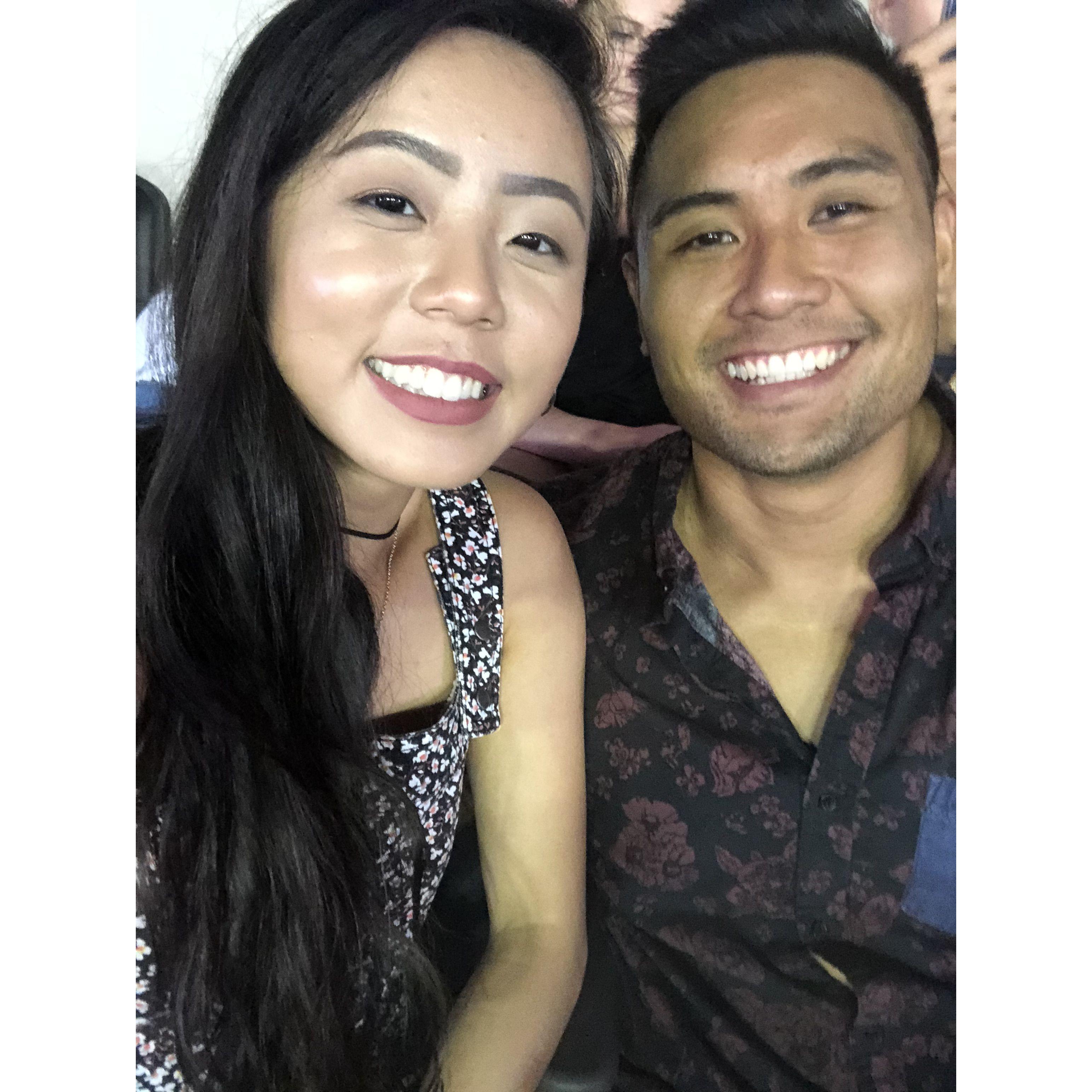 our first concert together (it was ed sheeran)