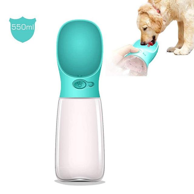 MalsiPree Dog Water Bottle, Leak Proof Portable Puppy Water Dispenser with Drinking Feeder for Pets Outdoor Walking, Hiking, Travel, BPA Free Food Grade Plastic