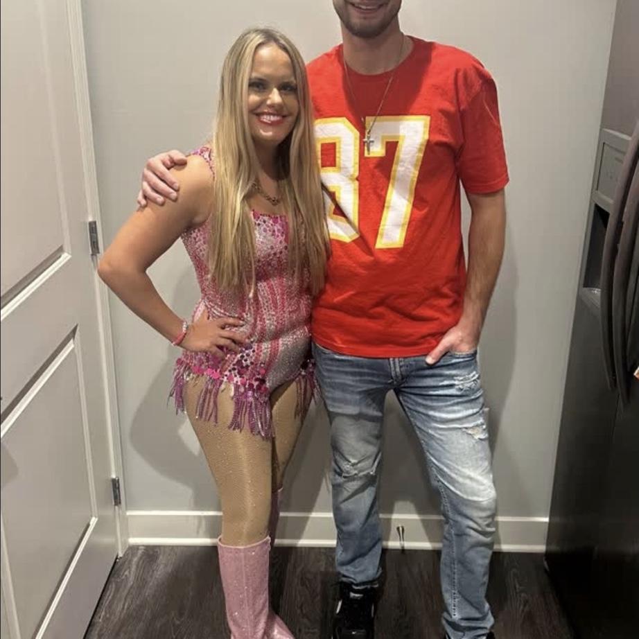 Our first Halloween, we were Taylor Swift and Travis Kelce 💕