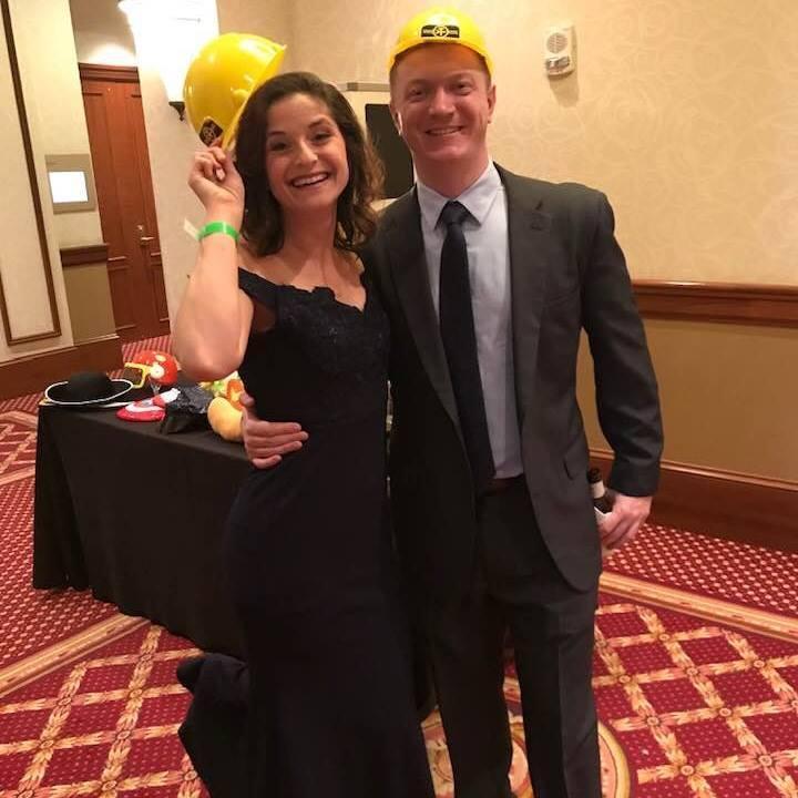 A silly photo at Robyn's medical school dance
