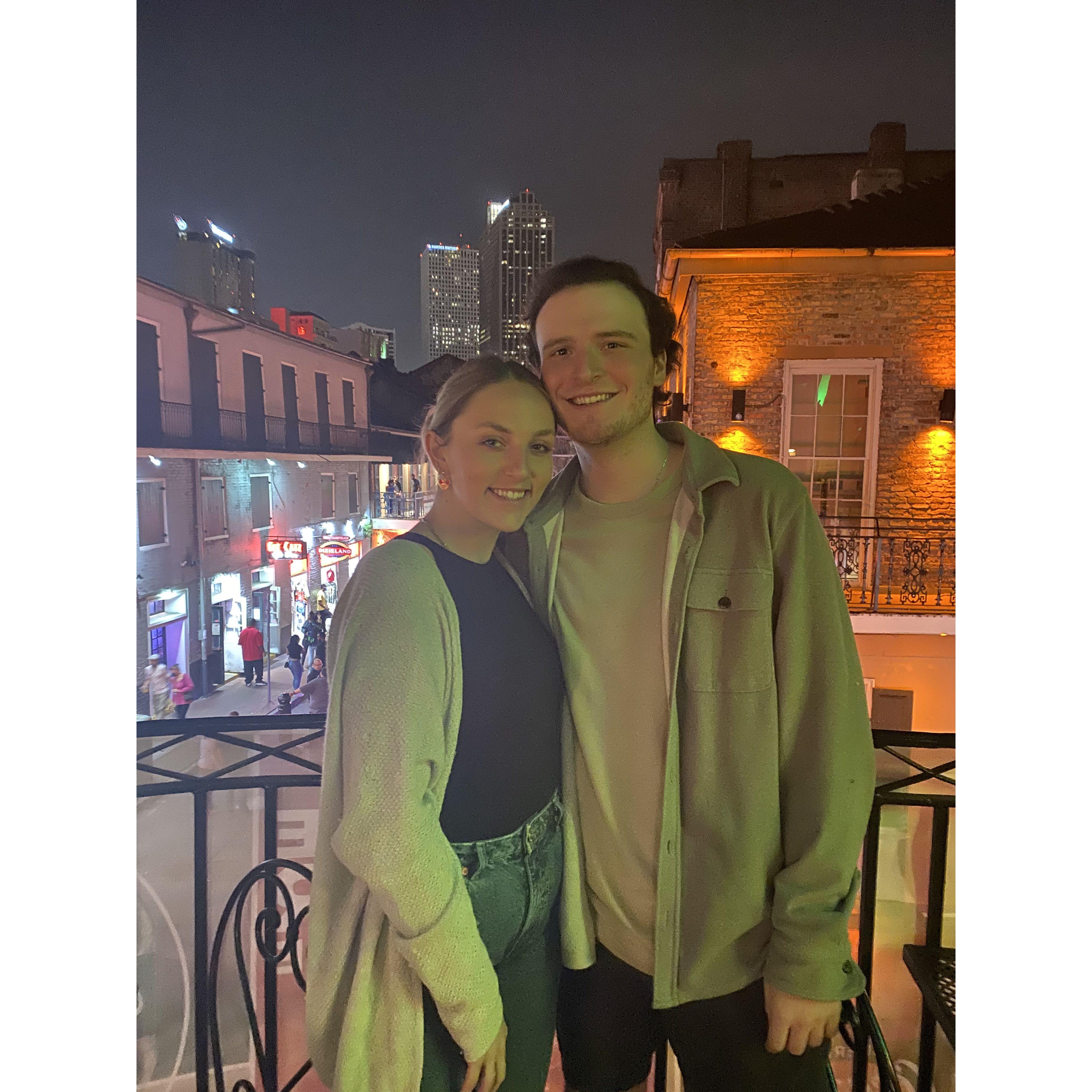 Our first trip together! We road tripped to New Orleans for our senior year (pandemic) Spring Break πΊοΈβ¨
