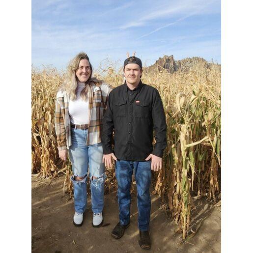 First double date with Francis and Roger at the Smith Rock Ranch pumpkin patch.