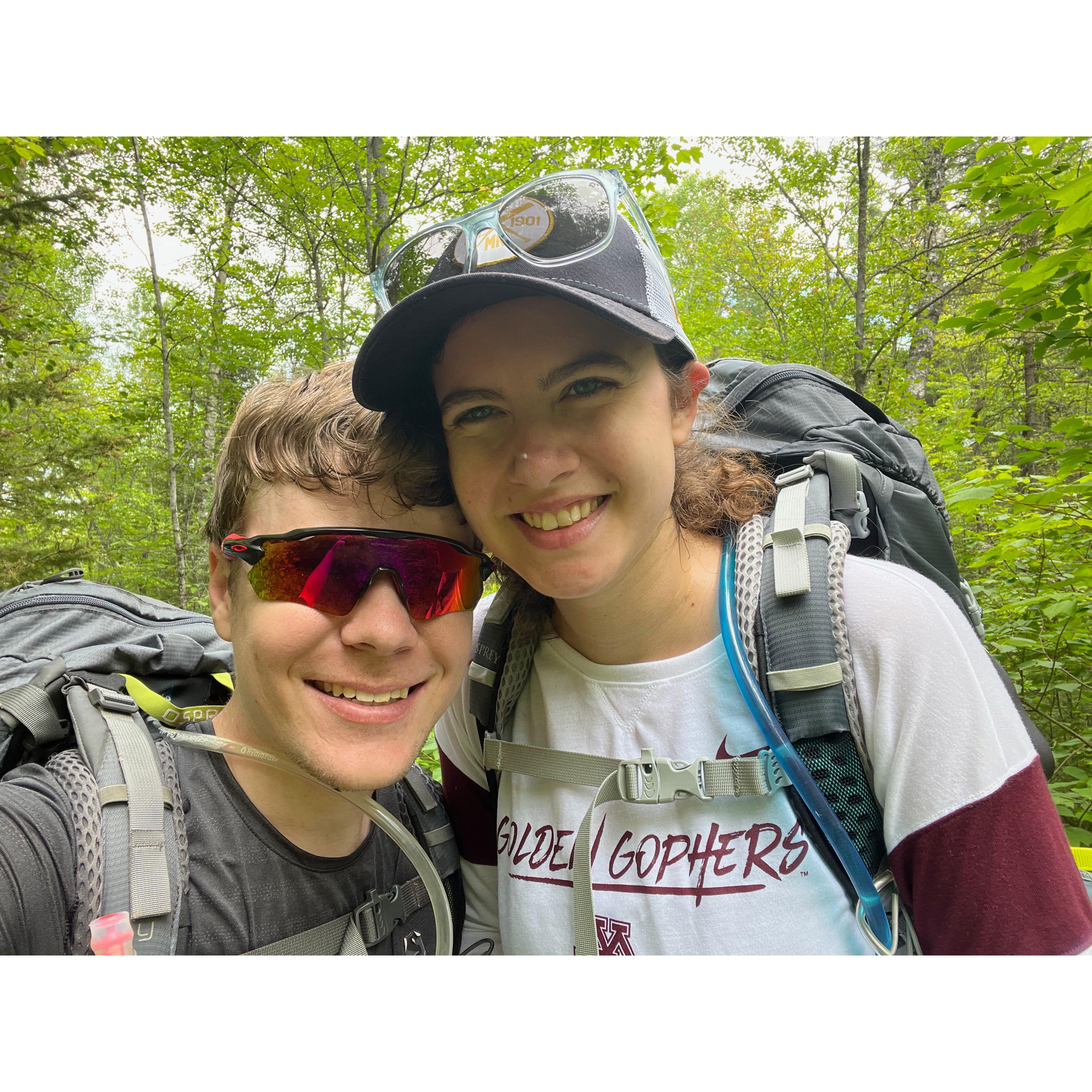 A photo we took from our most recent backpacking trip into the Boundary Waters of Minnesota which featured a bear in the campsite and many bugs