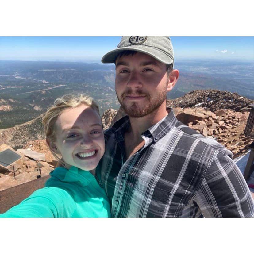 The top of Pike’s Peak 
06/28/2023