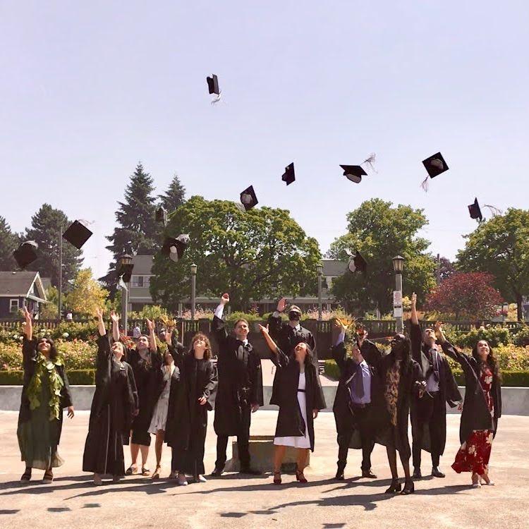 7/2020: Find Peter and Addie in this graduation photo - it was a celebration like no other, held outdoors in late July due to the Covid-19 pandemic. Not the end to high school they were anticipating.