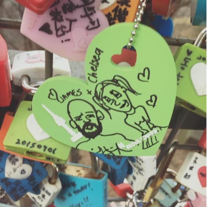 We locked up  our LOVE in Seoul, Korea
