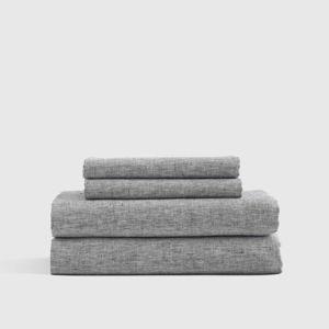 Linen Sheets | Quince in Charcoal Chambray