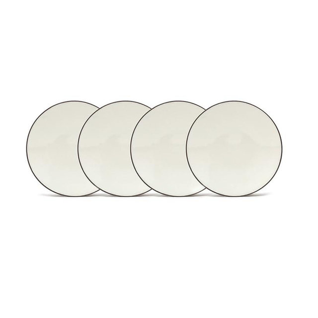 Noritake Colorwave Chocolate Set of 4 Mini Plates, 6-1/4"