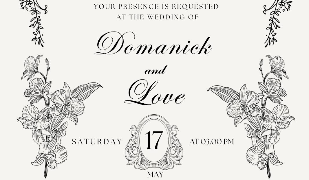 The Wedding Website of Love Caesar and Domanick Gonzalez