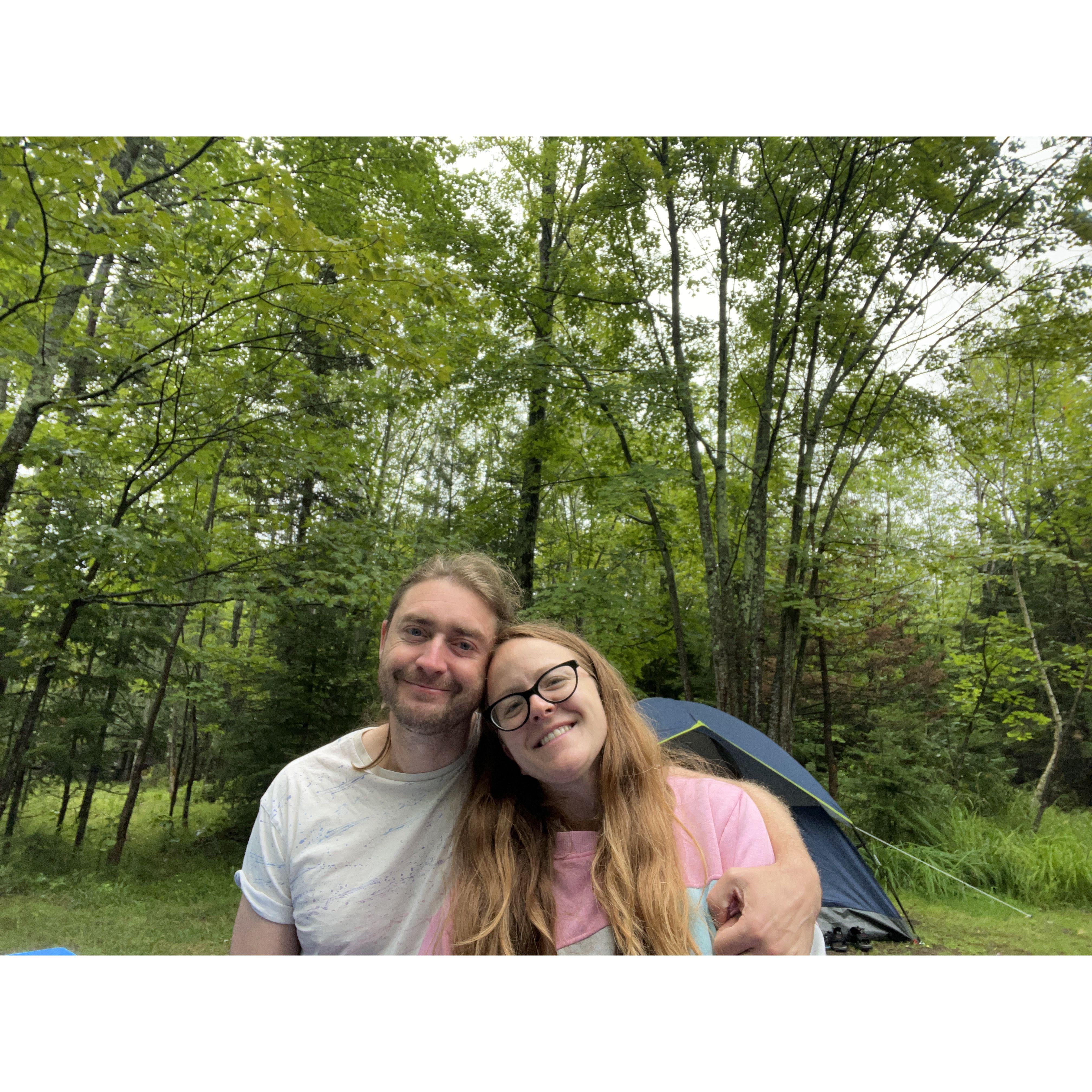 Camping on Madeline Island, WI