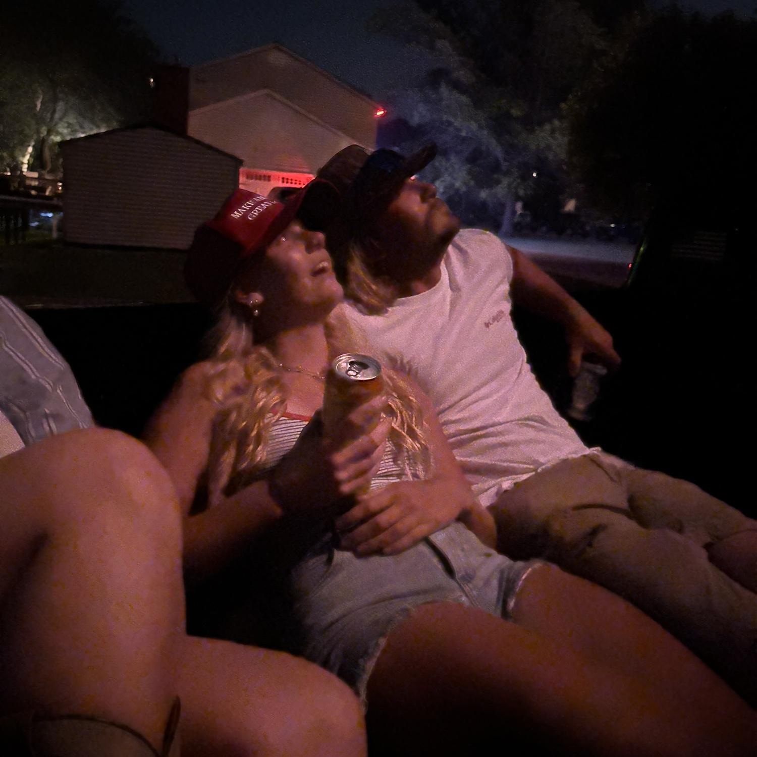 Carter's first time in Pennsylvania was on the fourth of July. We had friends over and watched the fireworks, & he met my parents for the first time. They loved him immediately. -S