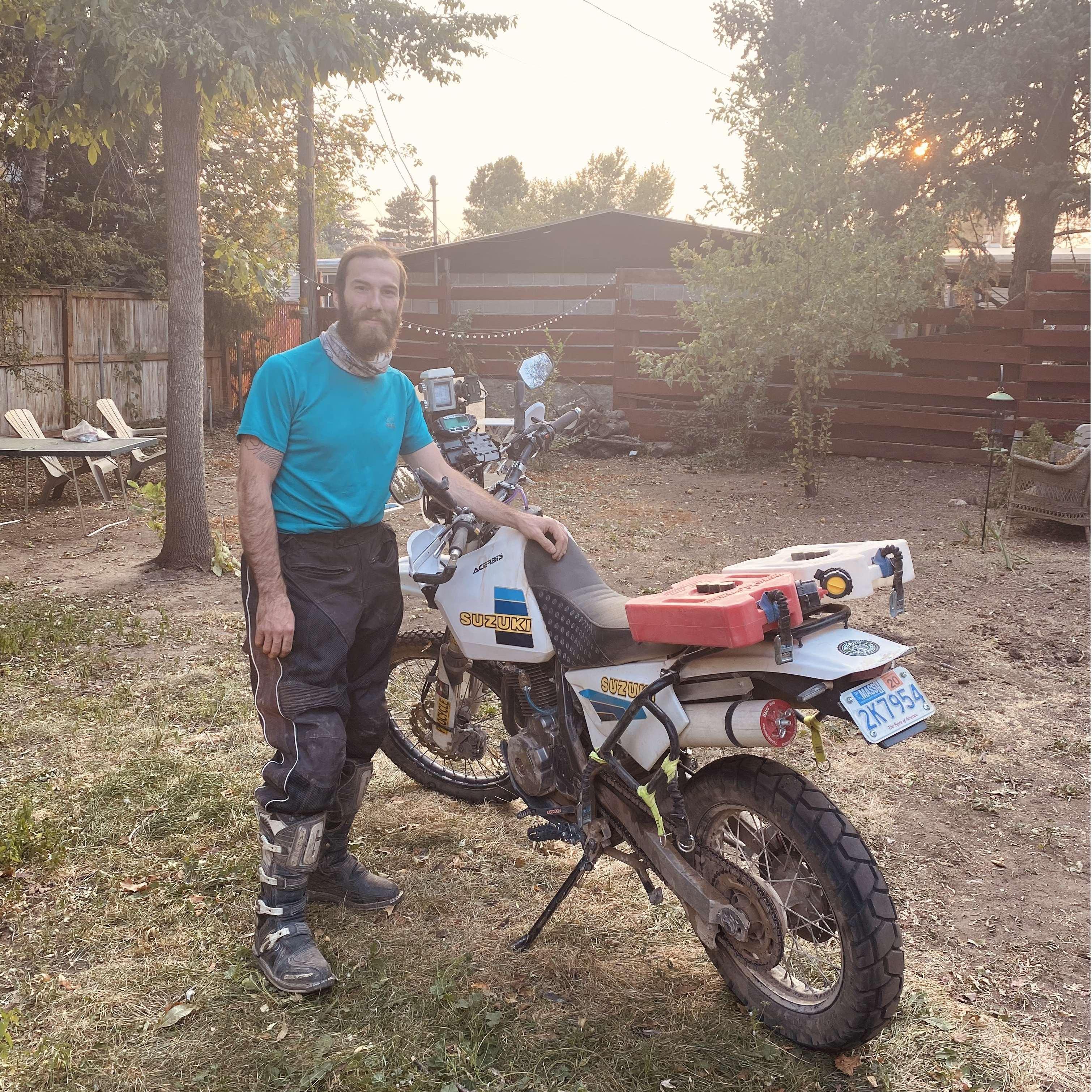 Cam built and rodea motorcycle from Boston to Salt Lake City to propose to Olivia!