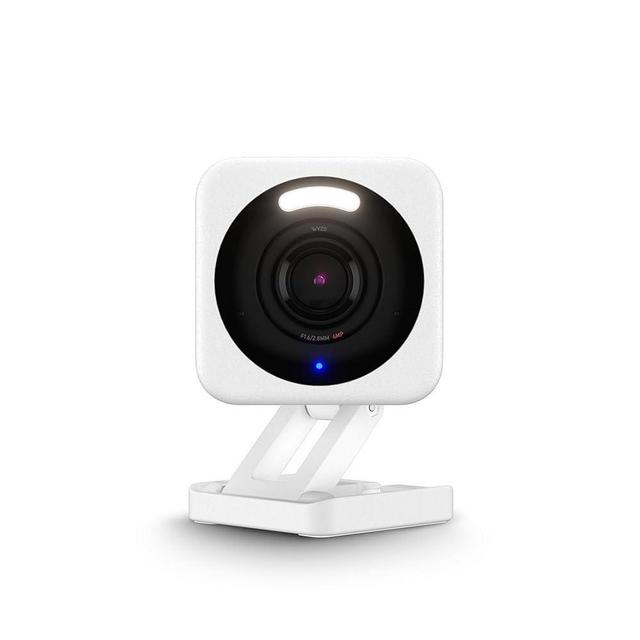 Wyze Cam v4, 2K HD Wi-Fi Smart Home Security Camera, Indoor/Outdoor Use, Pet/Baby Monitor, Motion Activated Spotlight/Siren, Enhanced Color Night Vision, 2-Way Audio, Local/Cloud Storage, Wired, White