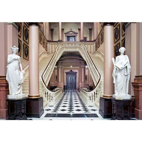 Walk up these stairs (or take the elevator) to join us in the Corinthian Hall.
