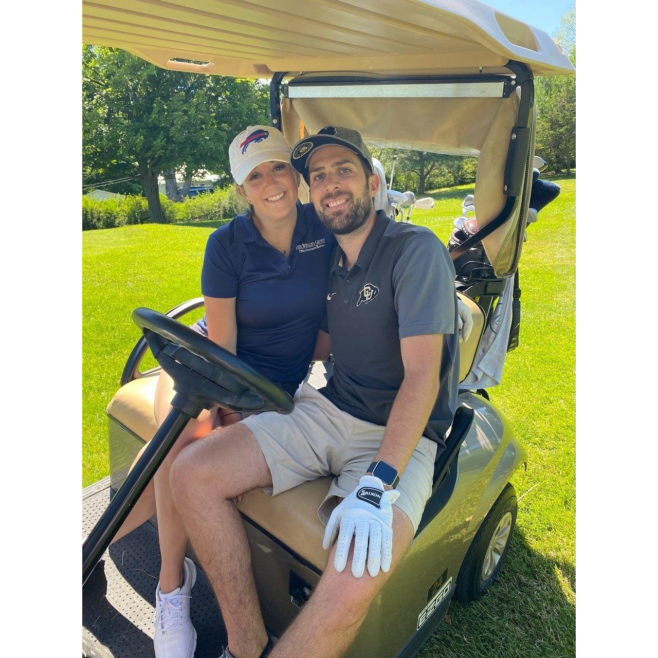 Good thing we both love golf!