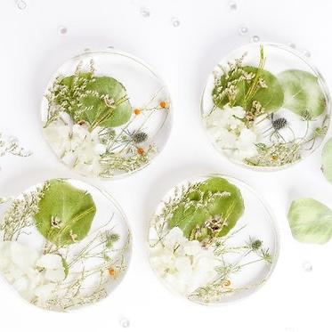 Wedding Bouquet Preservation, Floral Coasters
