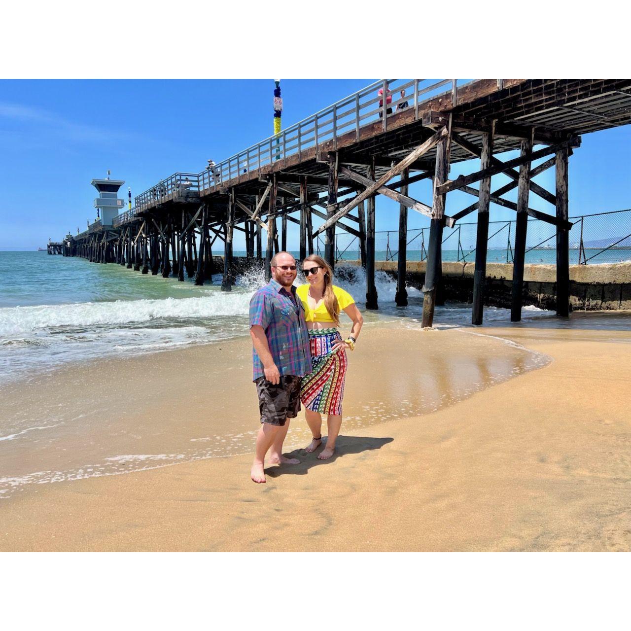 First beach trip together. June 2022.