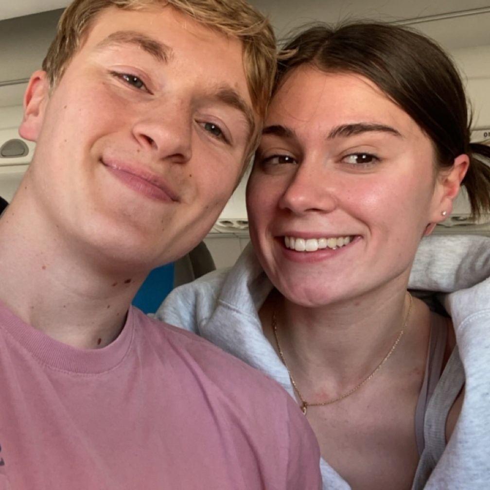 May 12, 2024. Selfie on the flight to our 3 week adventure to Poland to visit Victor's family, and sail the islands of Croatia!!!! How blessed we are :)