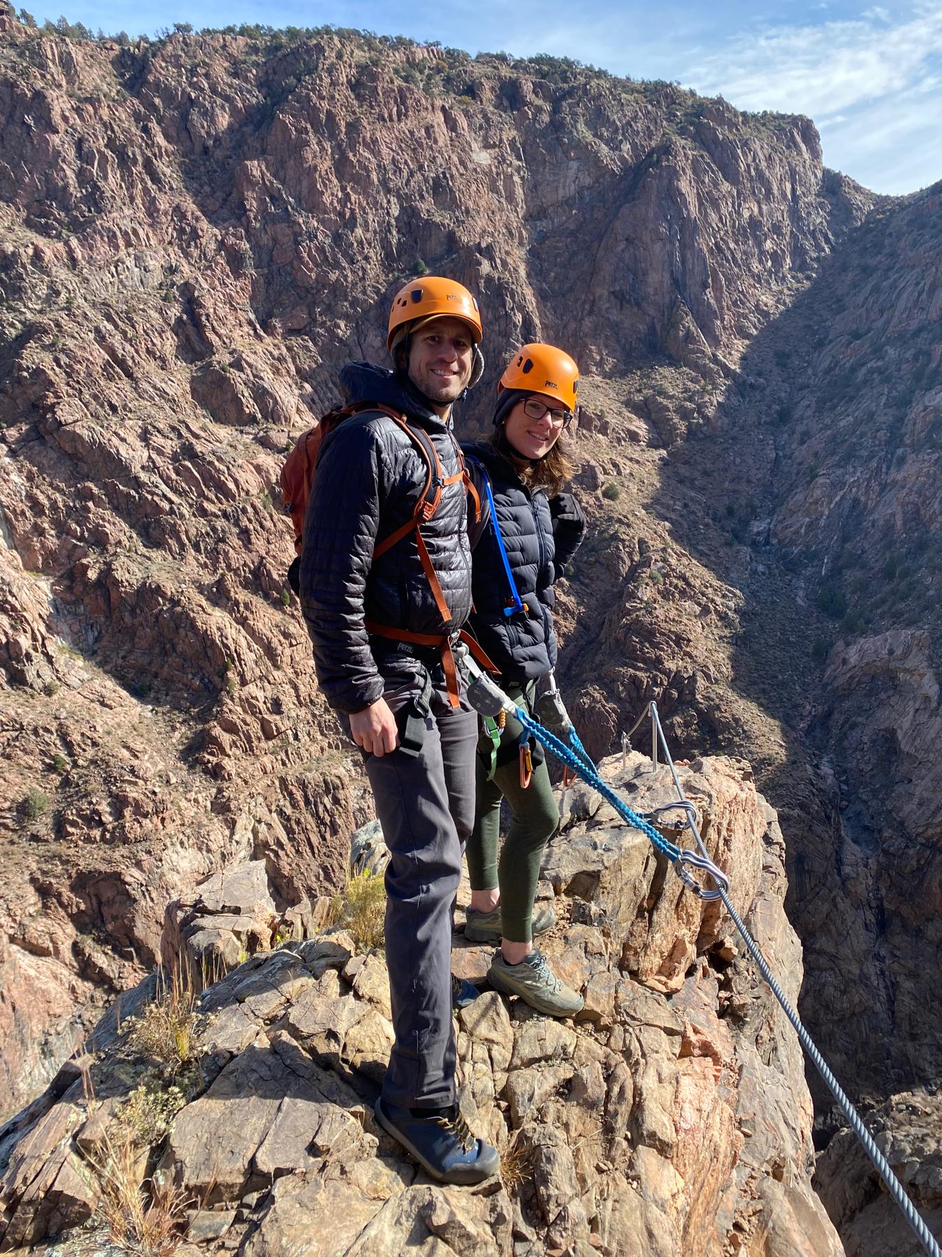 Our first via feratta — we love rock climbing!