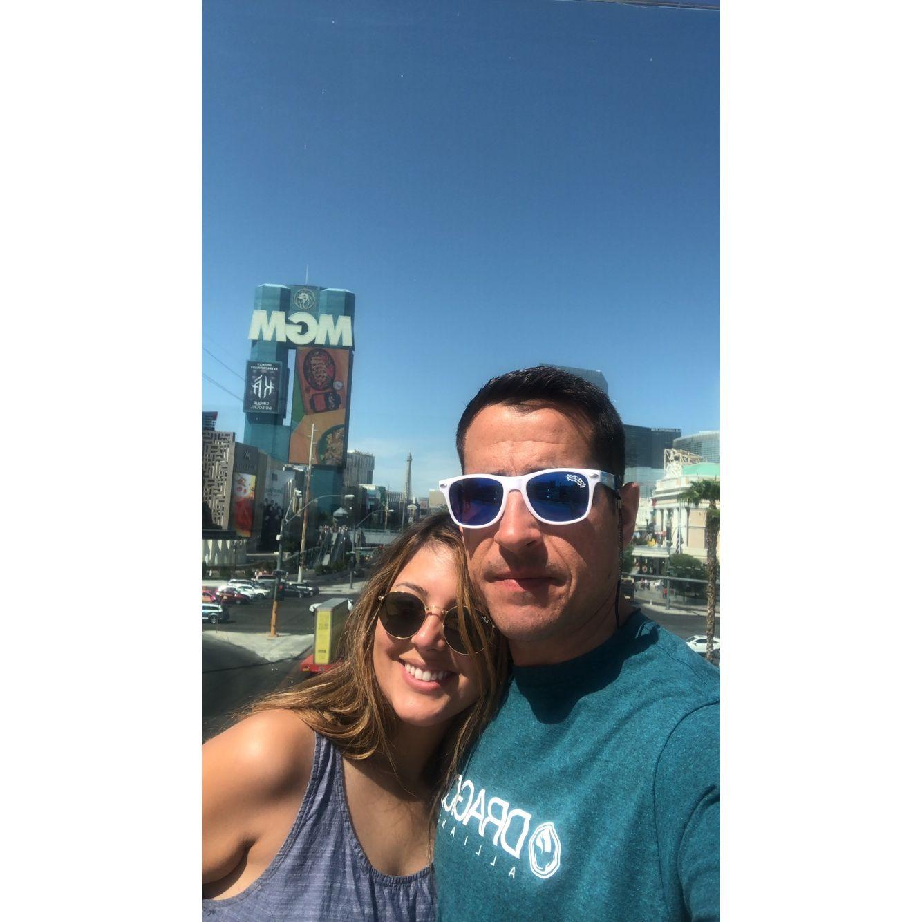 Our first trip together, to Vegas of course.