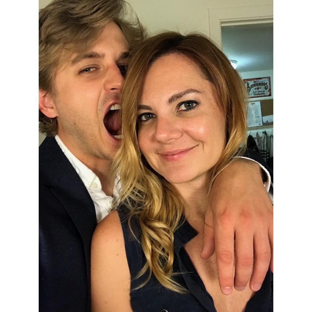 We got all dolled up for our first official date in SF. :)