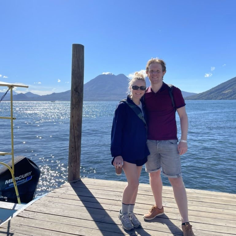 Lake Atitlan in Guatemala. One of our many trips around the globe.