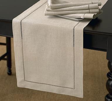 Linen Hemstitch Table Runner