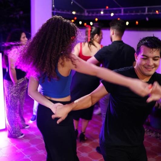 Our first salsa social after we met:) 12/30/24