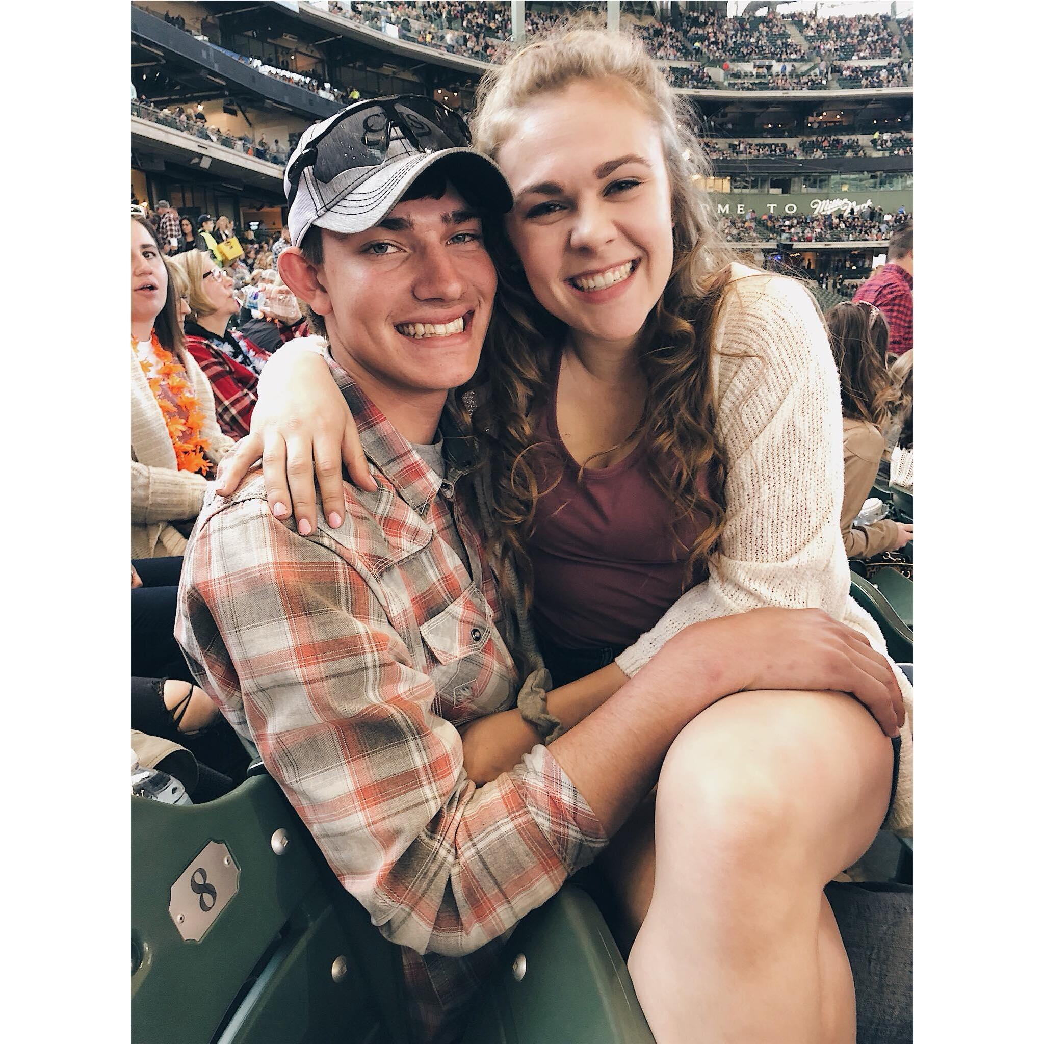 First picture together at a Kenny Chesney concert