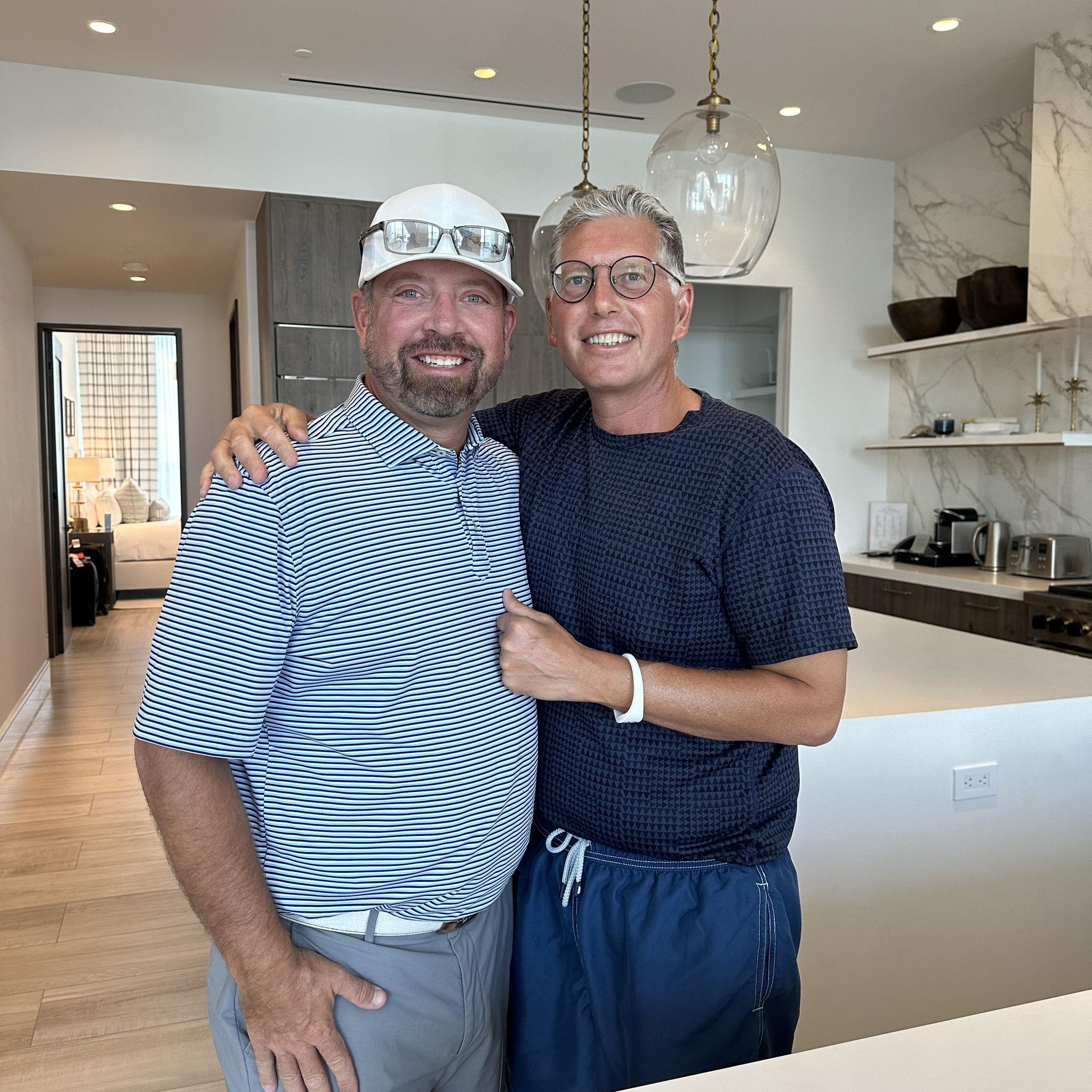 Mike and Christopher Anand