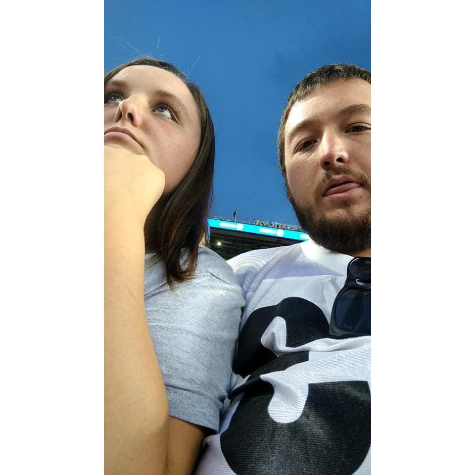 One of our first dates at the Steeler's Game!