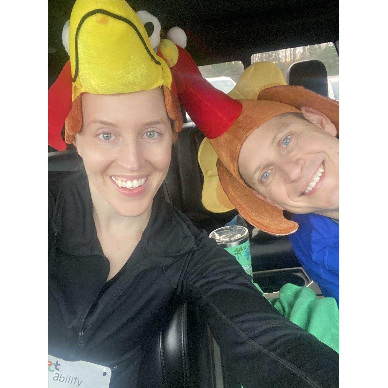 Our first race together - Turkey Trot in Dahlonega, GA