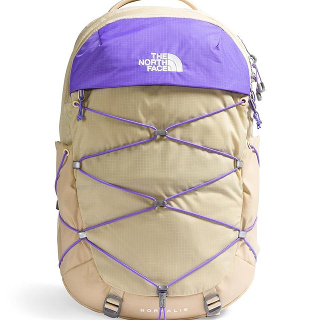 The North Face Women's Borealis Commuter Laptop Backpack, Gravel/Optic Violet, One Size