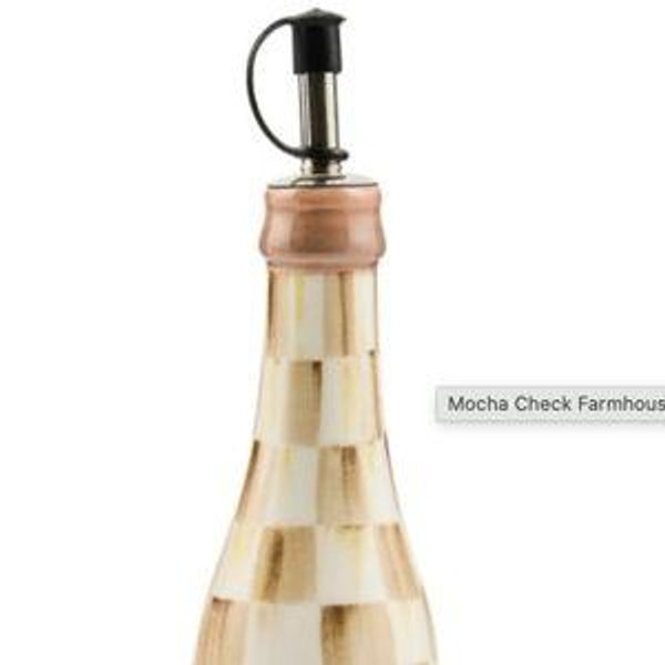 Courtly Check Farmhouse Oil Cruet - Mocha