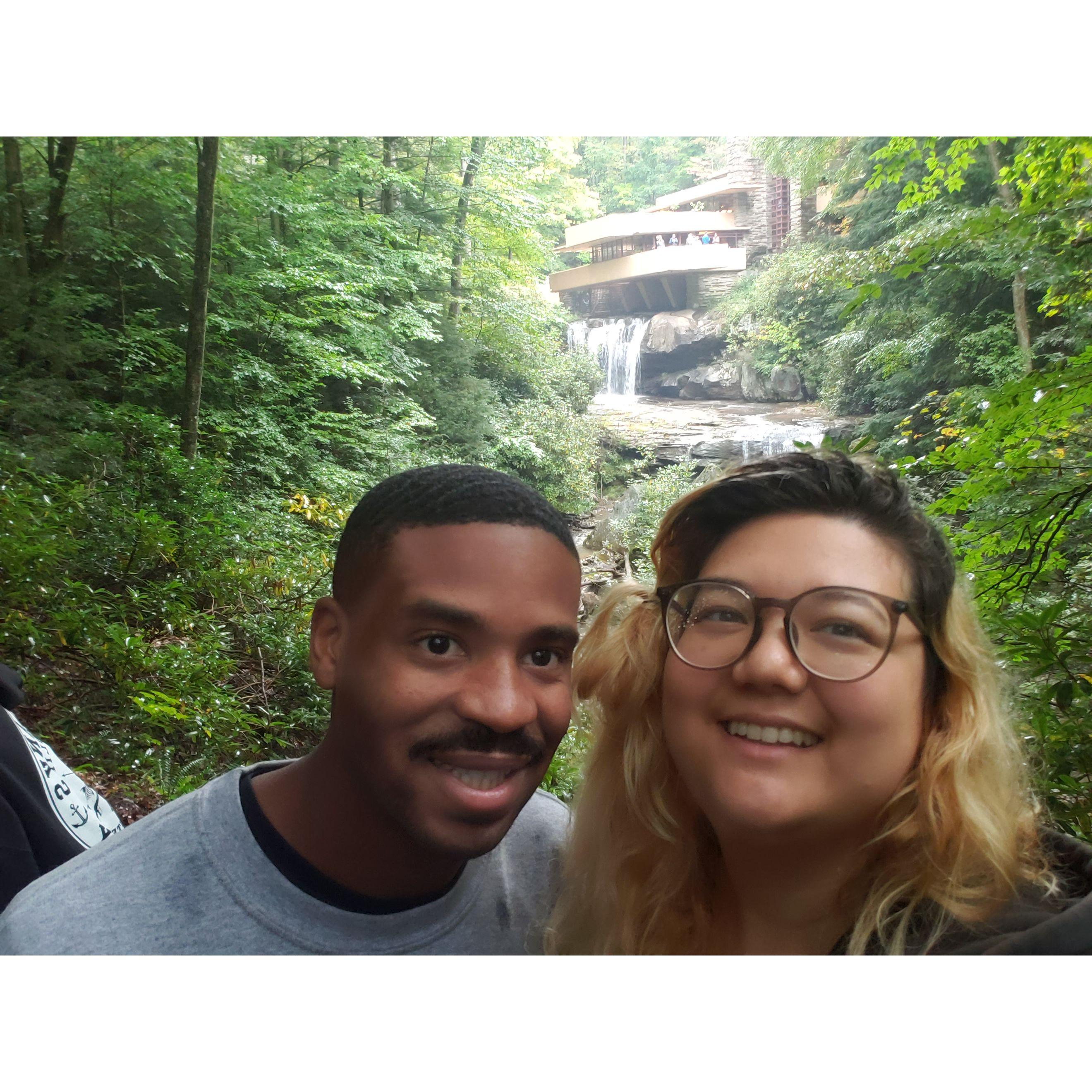 We visited architect Frank Lloyd Wright's most famous house "Falling Water" in Pennsylvania