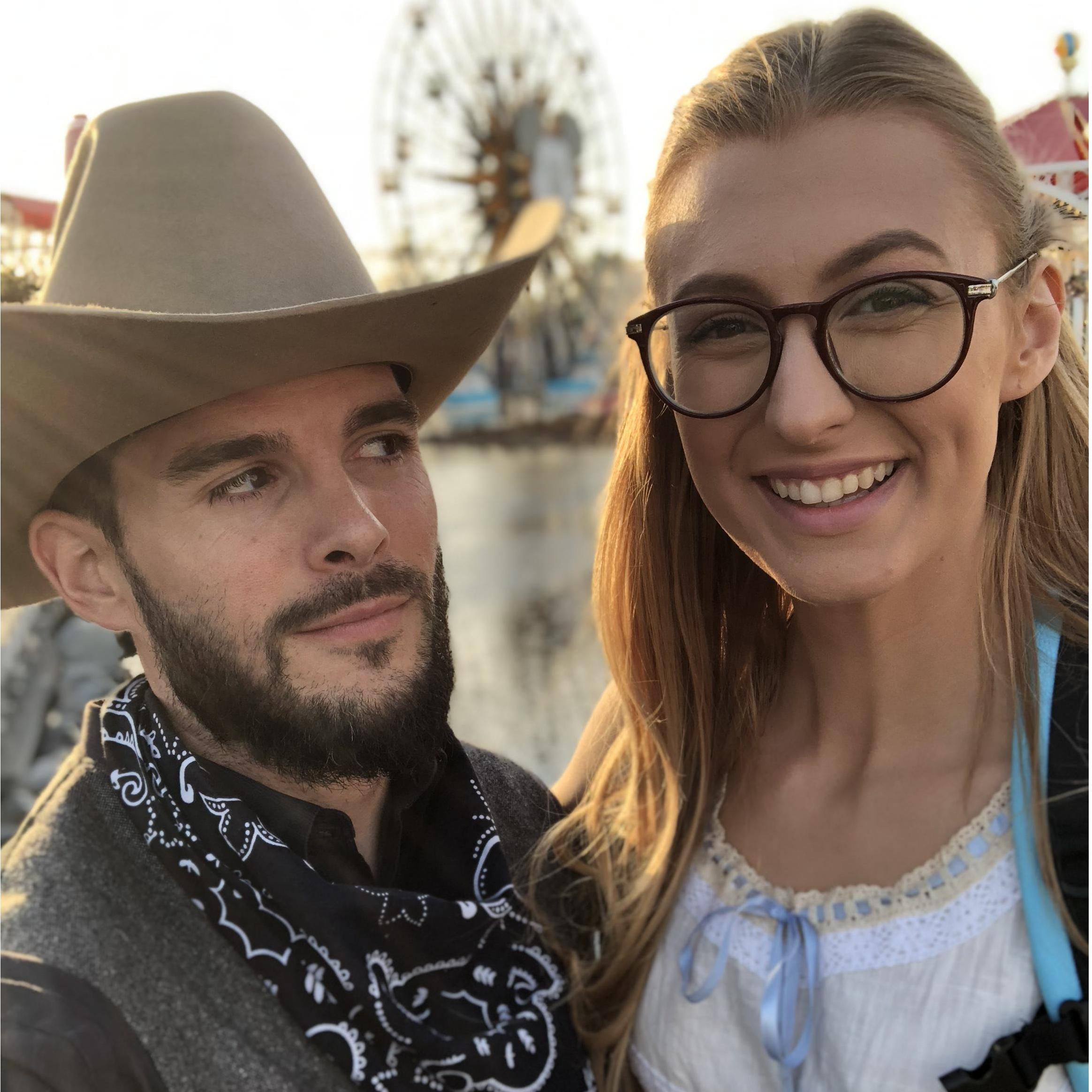 Our first Disney trip for Halloween as Teddy and Dolores