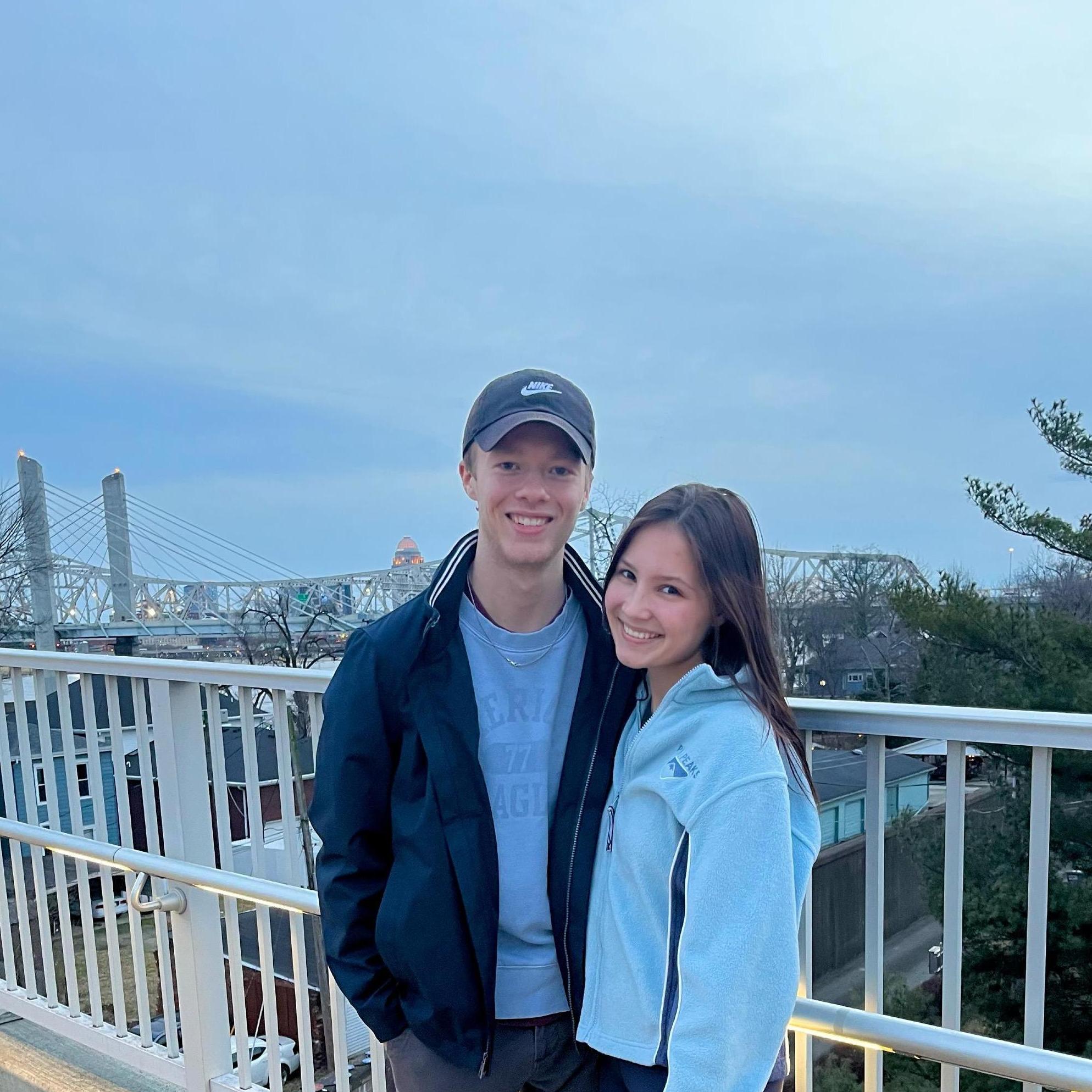 Walking Bridge with Tia's brother Bryce and his wife, Emily!