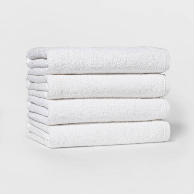 4pk Bath Towel Set White - Room Essentials™