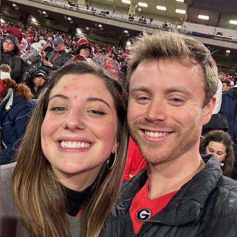 Our first UGA game of many (Note from Josie-Wyatt looks like a baby in this!)