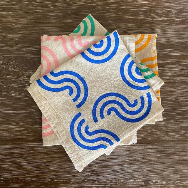 Flour sack cloth napkins, Set of 4, Hand...
