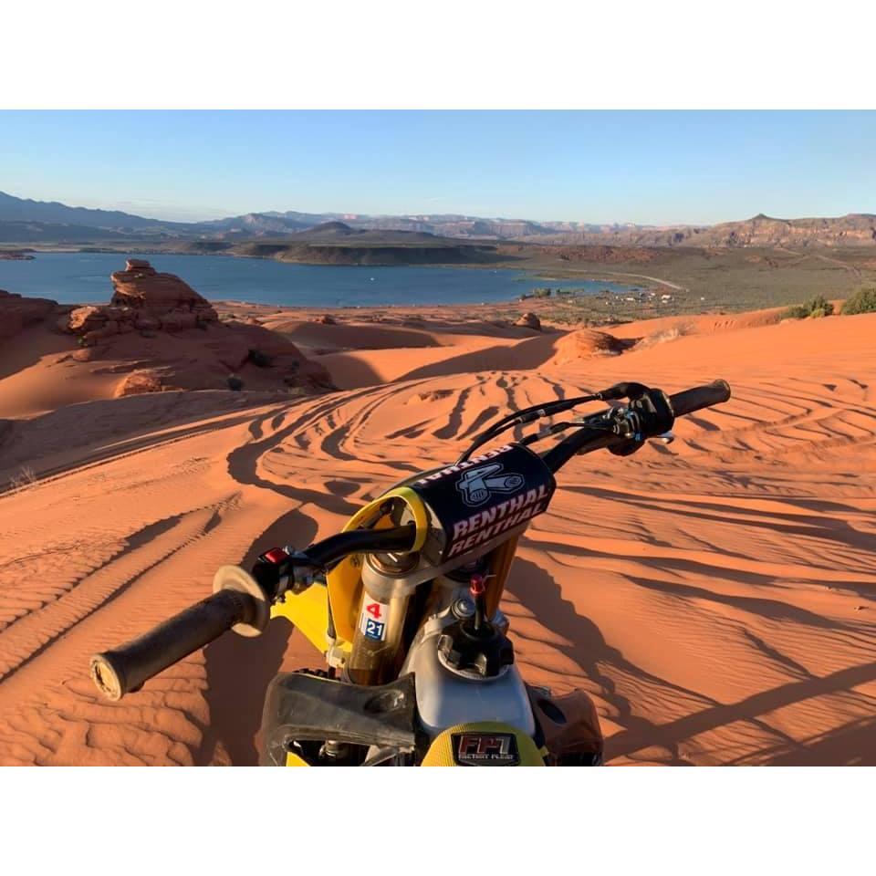 Josh Dirt Biking in Sand Hallow UT. which is 20 min. from St. George.