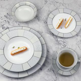 Domus 57-Piece Porcelain Dinnerware Set, Service for 8