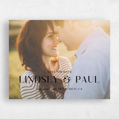 Black Wedding Save the Date - Philippa Photo