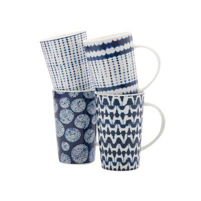 Maxwell & Williams™ Shibori Mugs in Indigo (Set of 4)