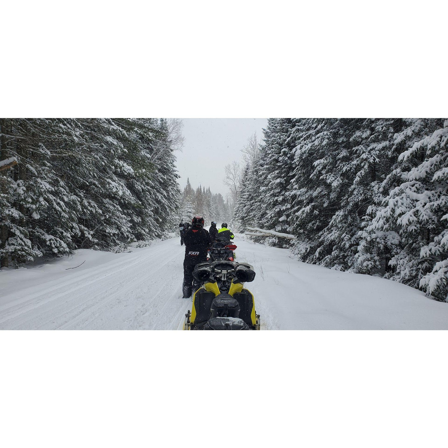 Snowmobiling in New York.