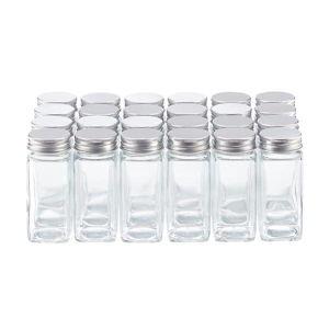 Case of 24 3 oz. Spice Jar w/ Aluminum Lid Square