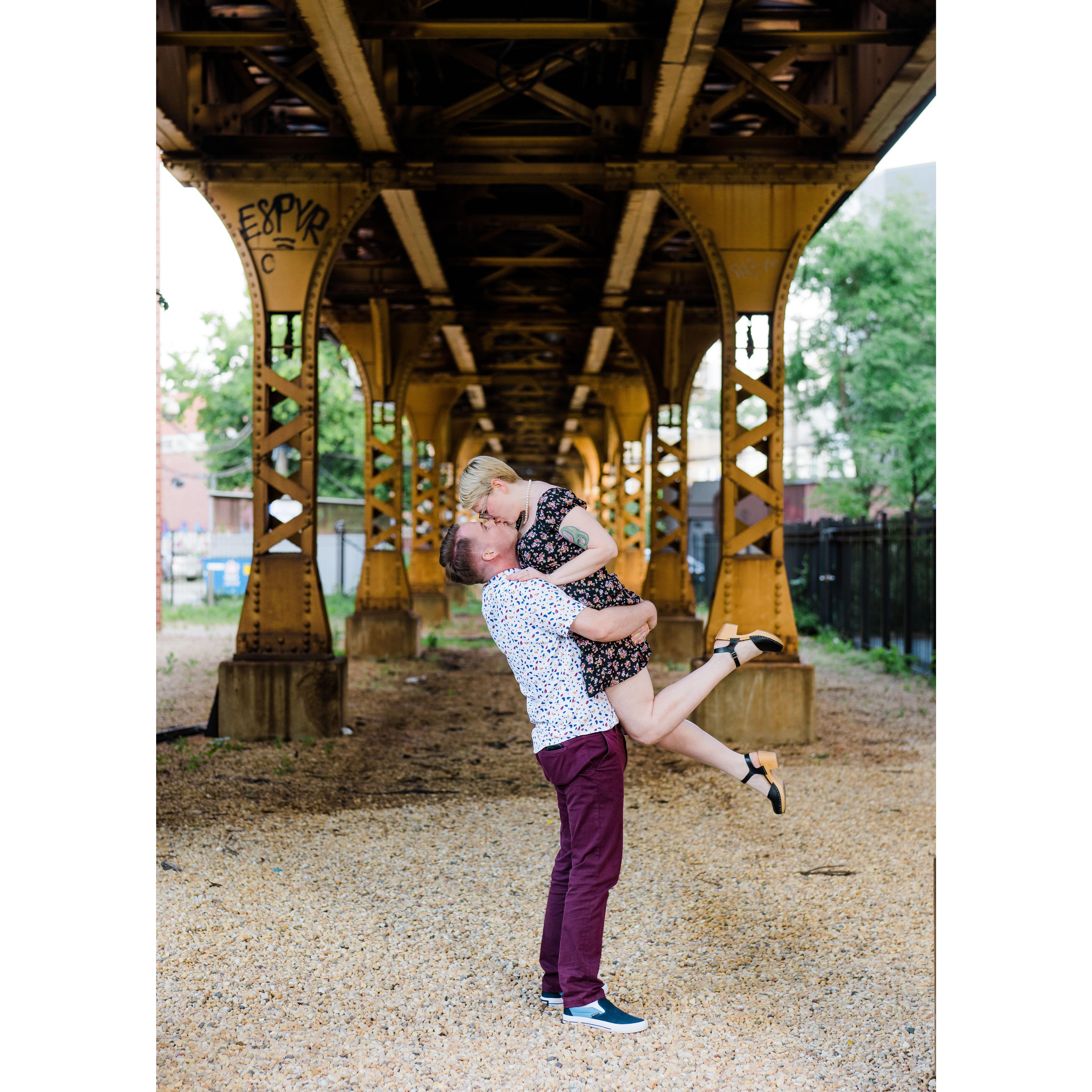 Our friend, Aaron Ehinger, is an incredibly talented photographer. We had a blast walking around our neighborhood and taking these pics with him.