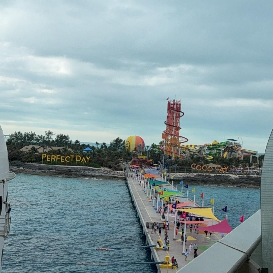 Royal Caribbean cruise to perfect day Coco Cay Nassau Bahamas